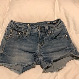 Miss Me girls (child) denim shorts. Size 8
